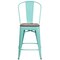Flash Furniture Metal Counter Stool, 24", Mint ET-3534-24-MINT-WD-GG - alternate 6